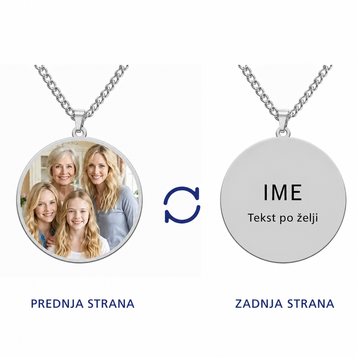 Medaljon sa Slikom u Boji