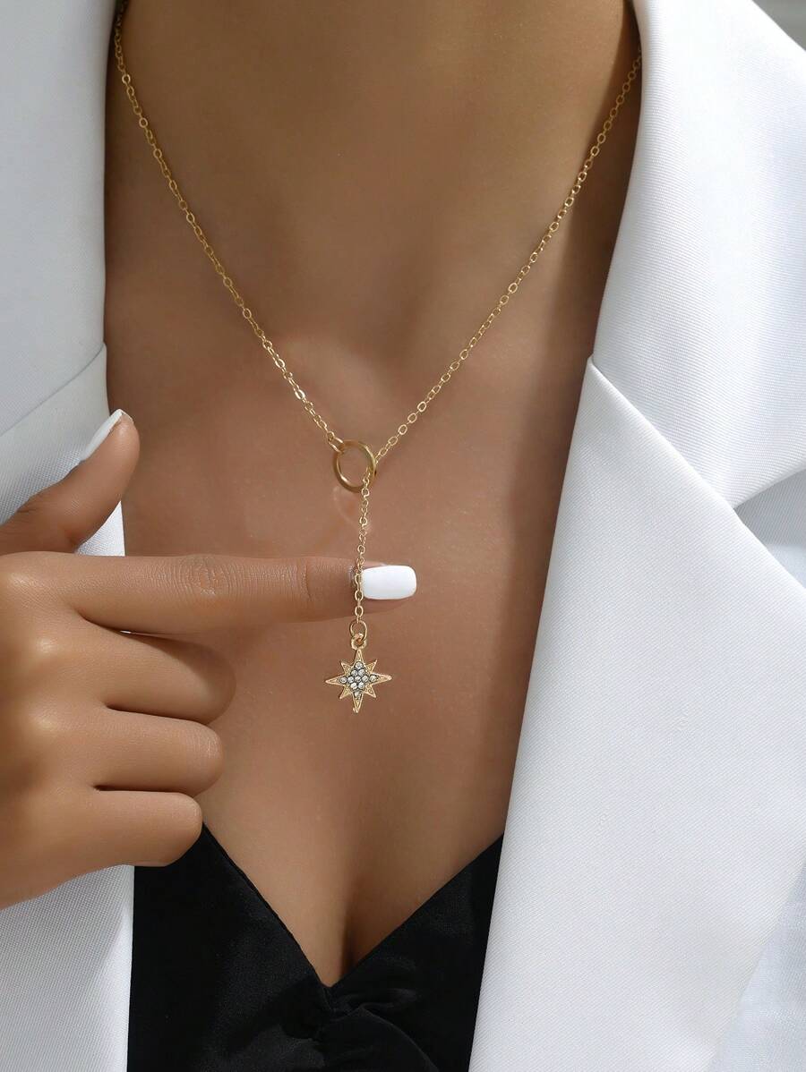 Ogrlica sa Mesecom i Zvezdom u vintage stilu