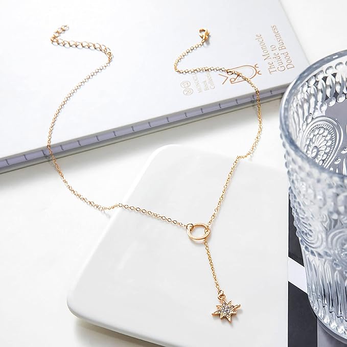 Ogrlica sa Mesecom i Zvezdom u vintage stilu